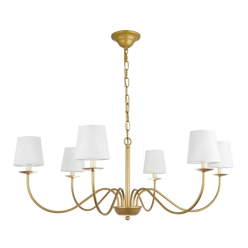 Goin 6 - Light Shaded Classic / Traditional Chandelier | Wayfair North America