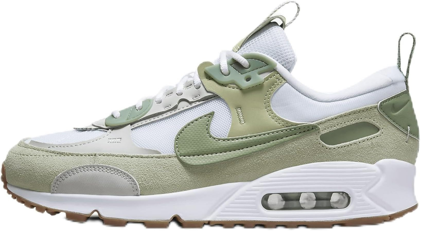 Nike Air Max 90 Futura Women's Shoes (HF5052-100, White/Olive Aura/Gum Medium Brown/Oil Green) | Amazon (US)