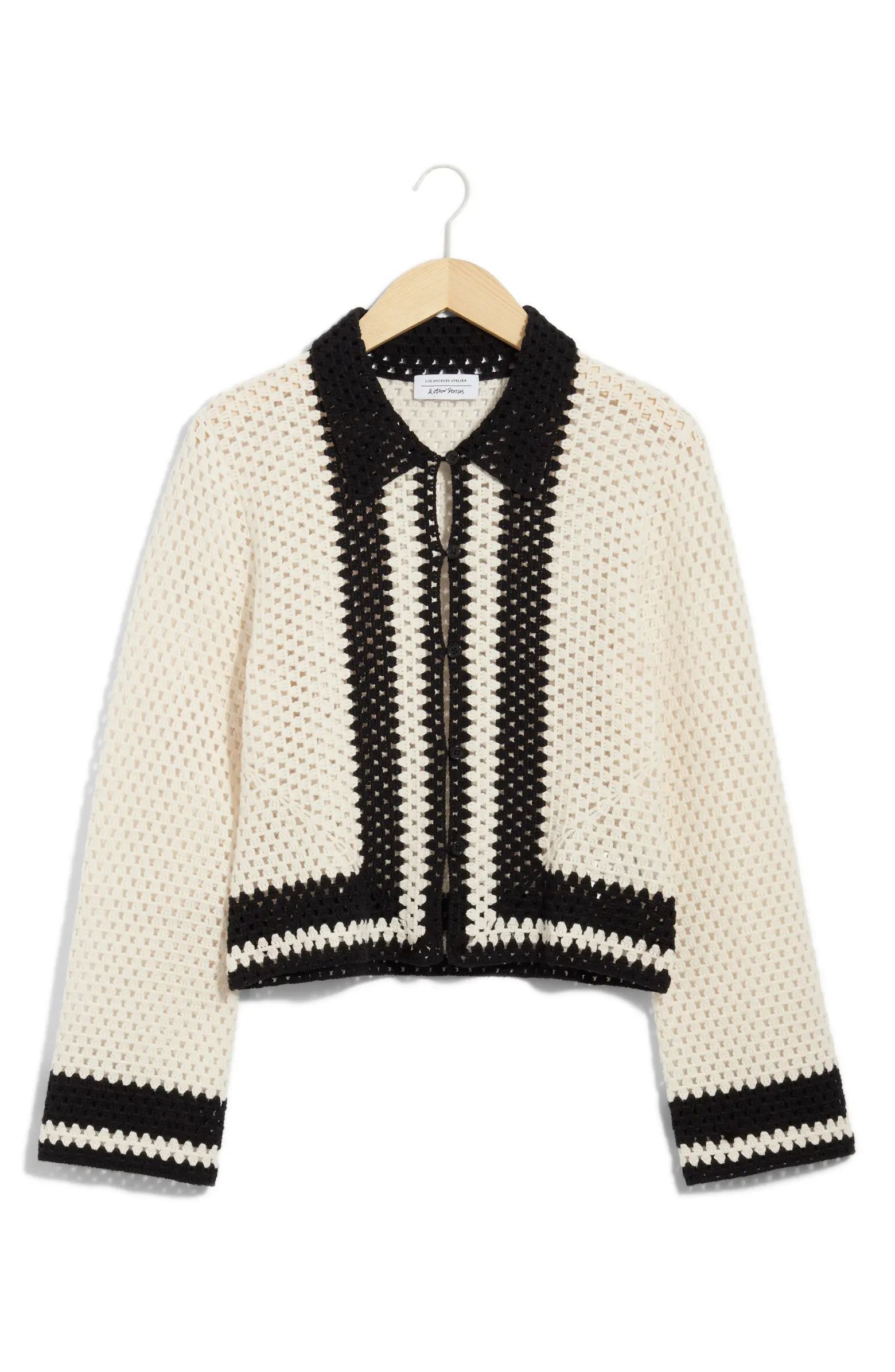 & Other Stories Cotton Crochet Cardigan | Nordstrom | Nordstrom