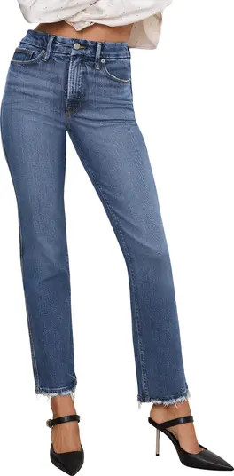 Soft Tech Good Curve High Waist Ankle Straight Leg Jeans | Nordstrom