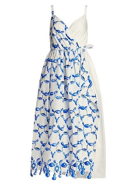 That's A Wrap! Bead-Print Dress | Saks Fifth Avenue
