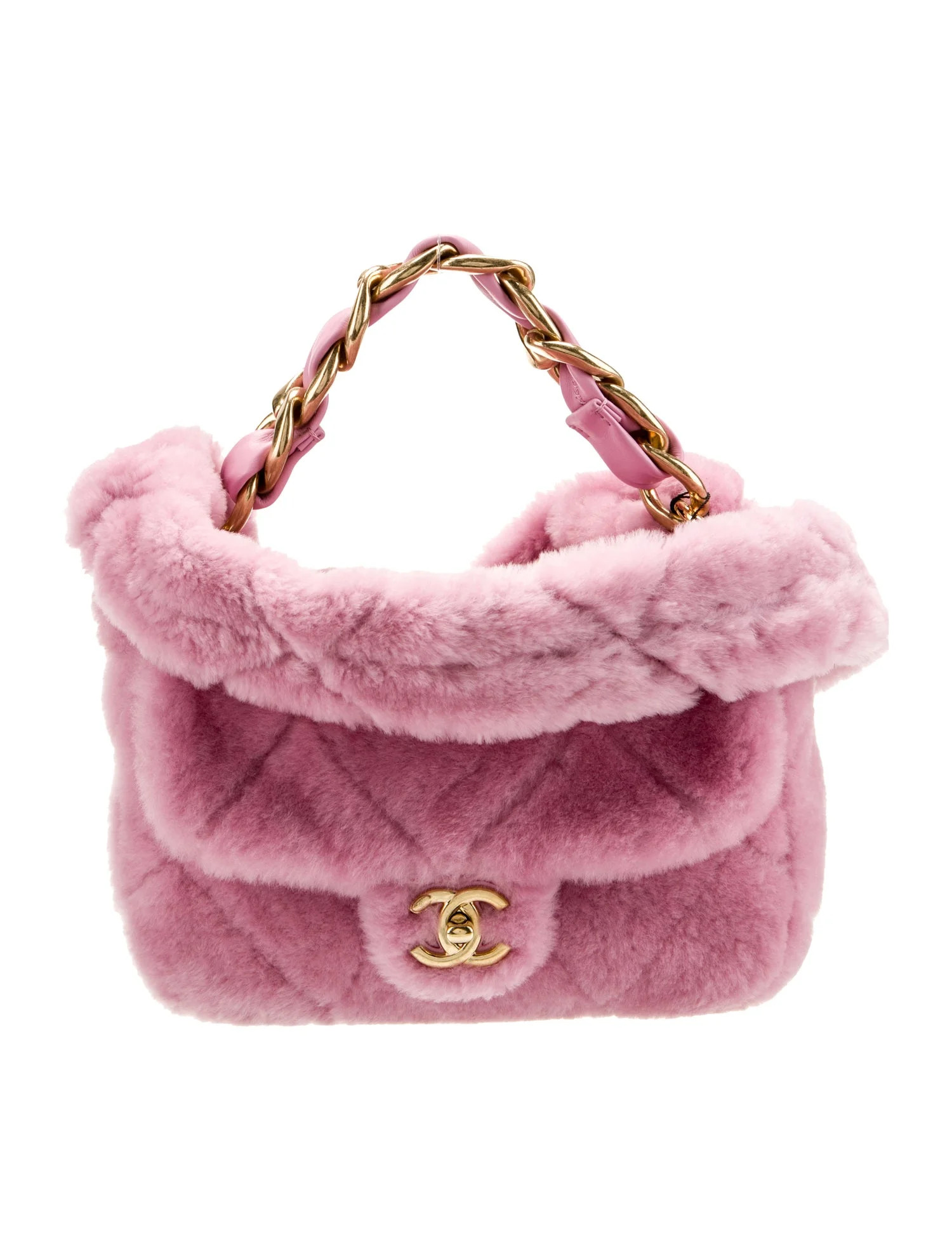 Shearling Quilted Flap Bag | The RealReal
