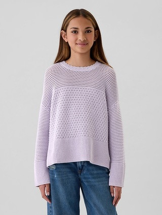 Kids Crochet Boxy Sweater | Gap (US)