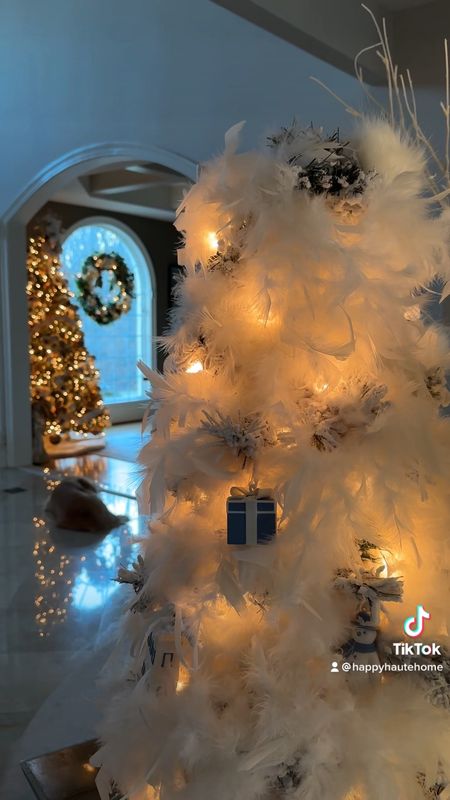 Winter decor - Tabletop tree with Blue and white Wedgewood Ornaments 

#LTKSeasonal #LTKhome