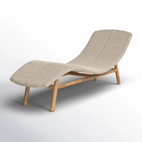 Janine Outdoor Teak Chaise Lounge | Wayfair North America