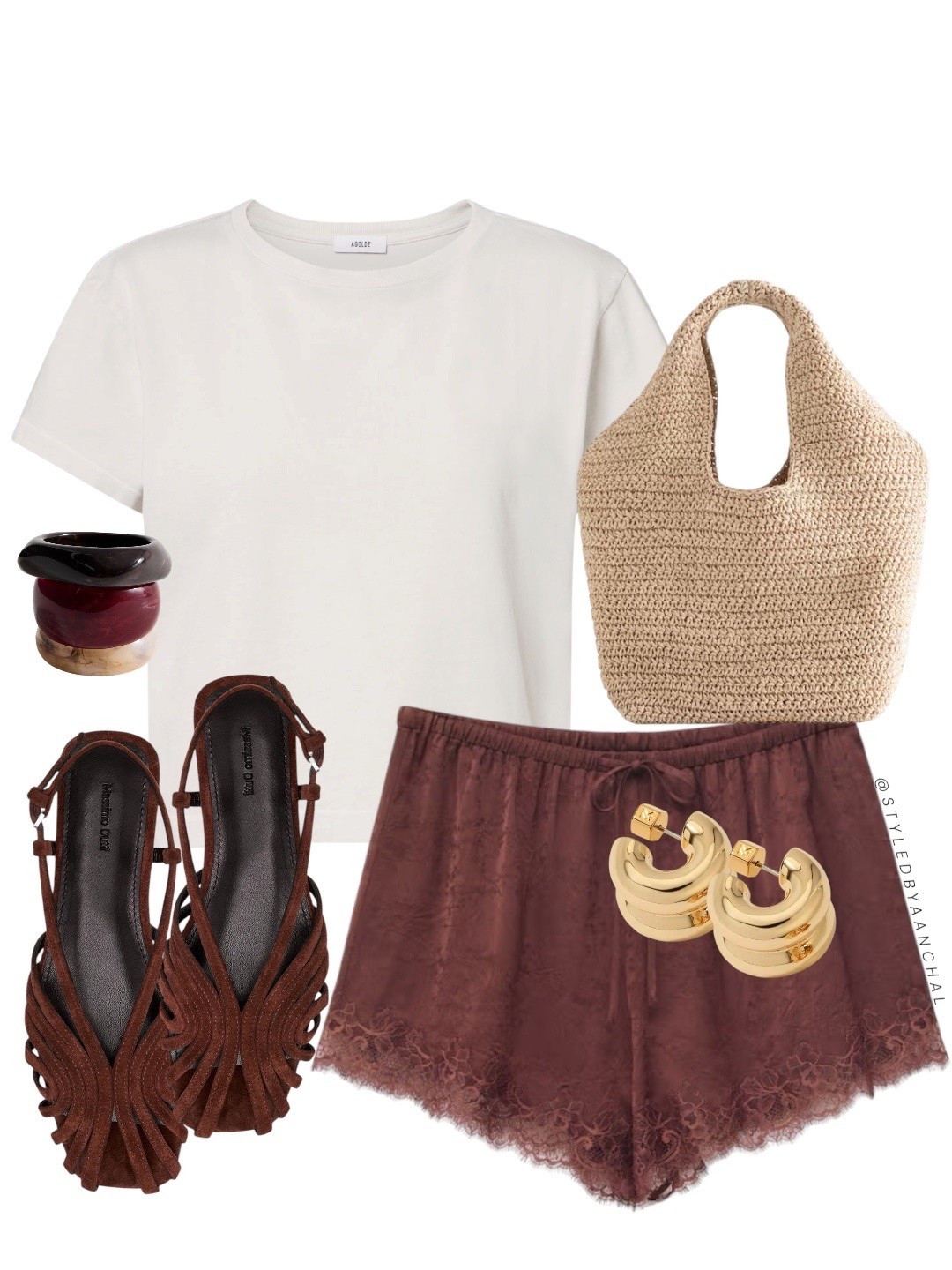 Lace shorts outfit


& other stories 
Lace shorts
Massimo Dutti shoes
Agolde tee
White tee
Raffia bag
Cute outfit

#LTKsummer #LTKtravel #LTKstyletip
