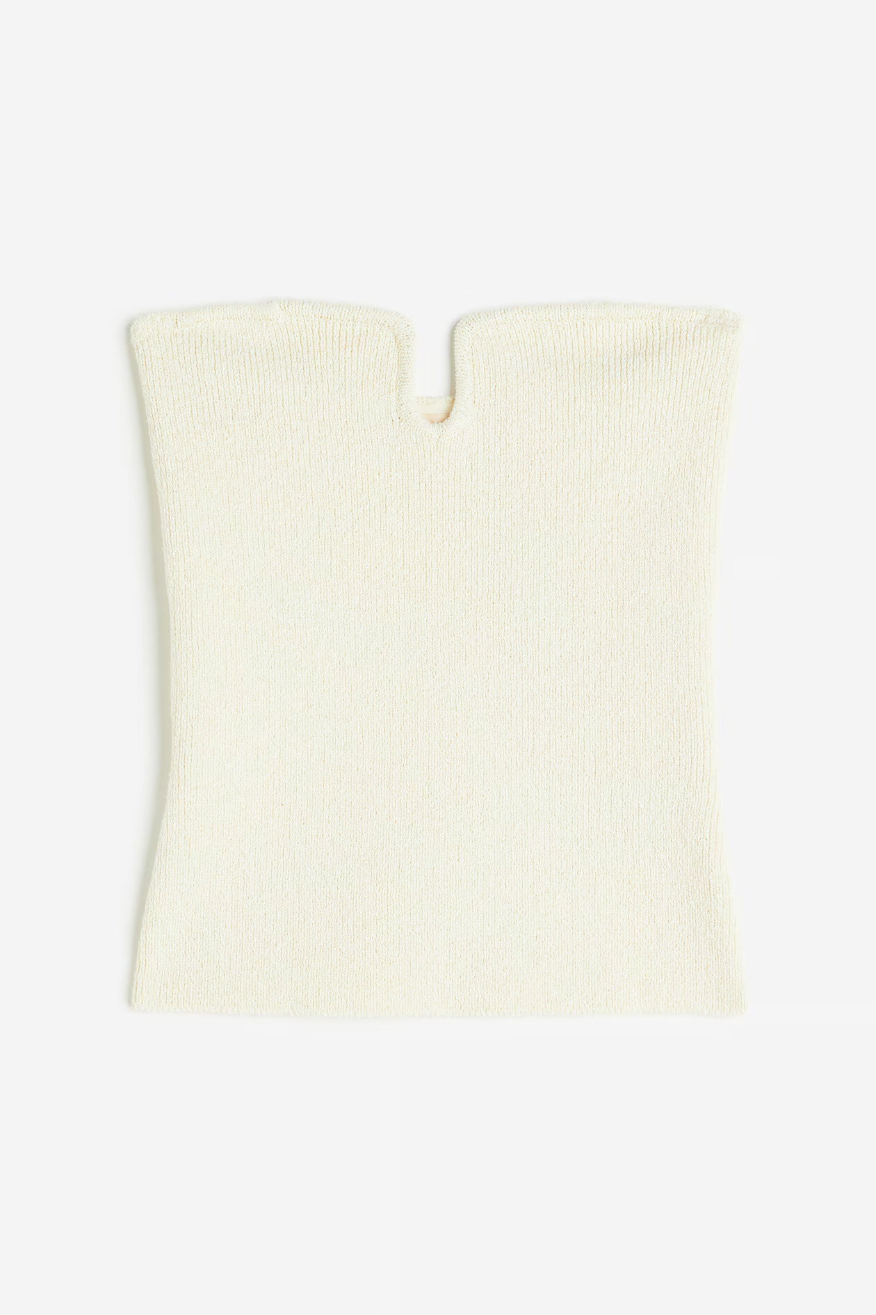 Gestricktes Bandeau-Top - Cremefarben - Ladies | H&M AT | H&M (DE, AT, CH, NL, FI)