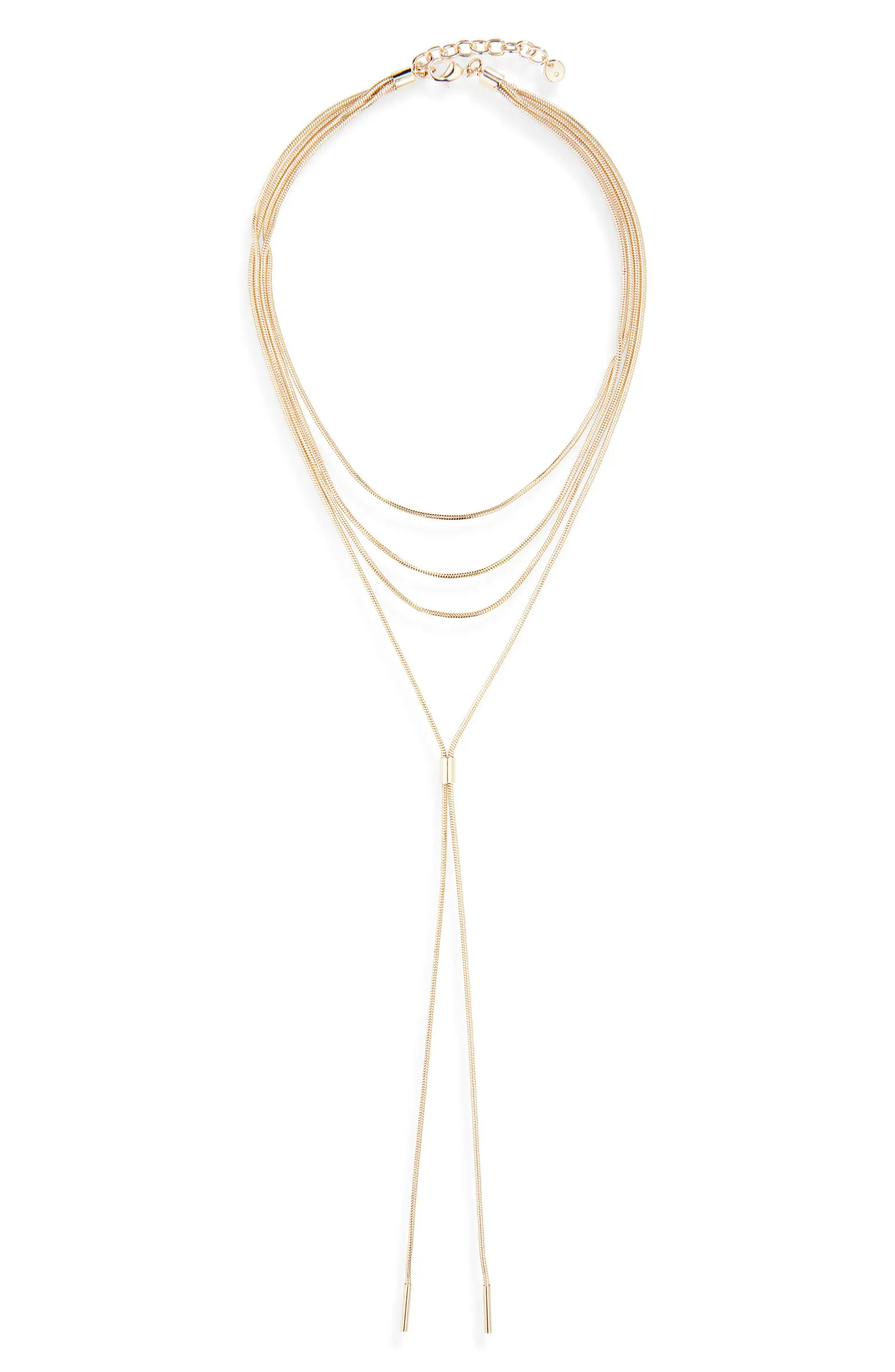 Nordstrom Snake Chain Layered Y-Necklace | Nordstrom | Nordstrom