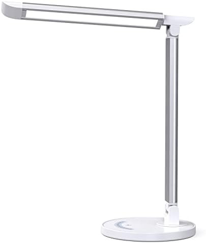 LED Desk Lamp, soysout Eye-Caring Table Lamp with USB Charging Port, 5 Lighting Modes with 7 Brig... | Amazon (US)