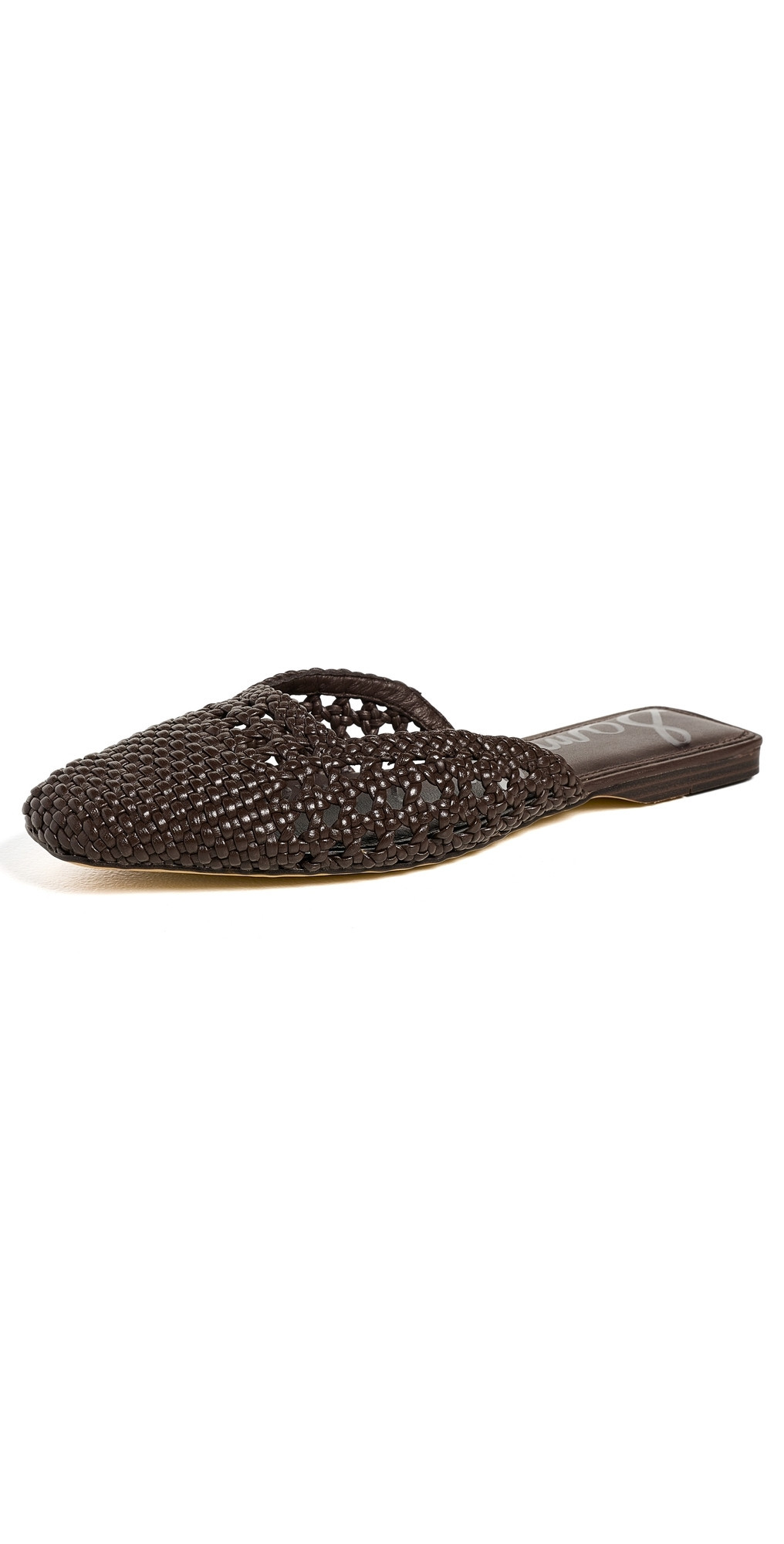 Sam Edelman Nola Woven Slides Dark Brown Woven 9.5 | Shopbop