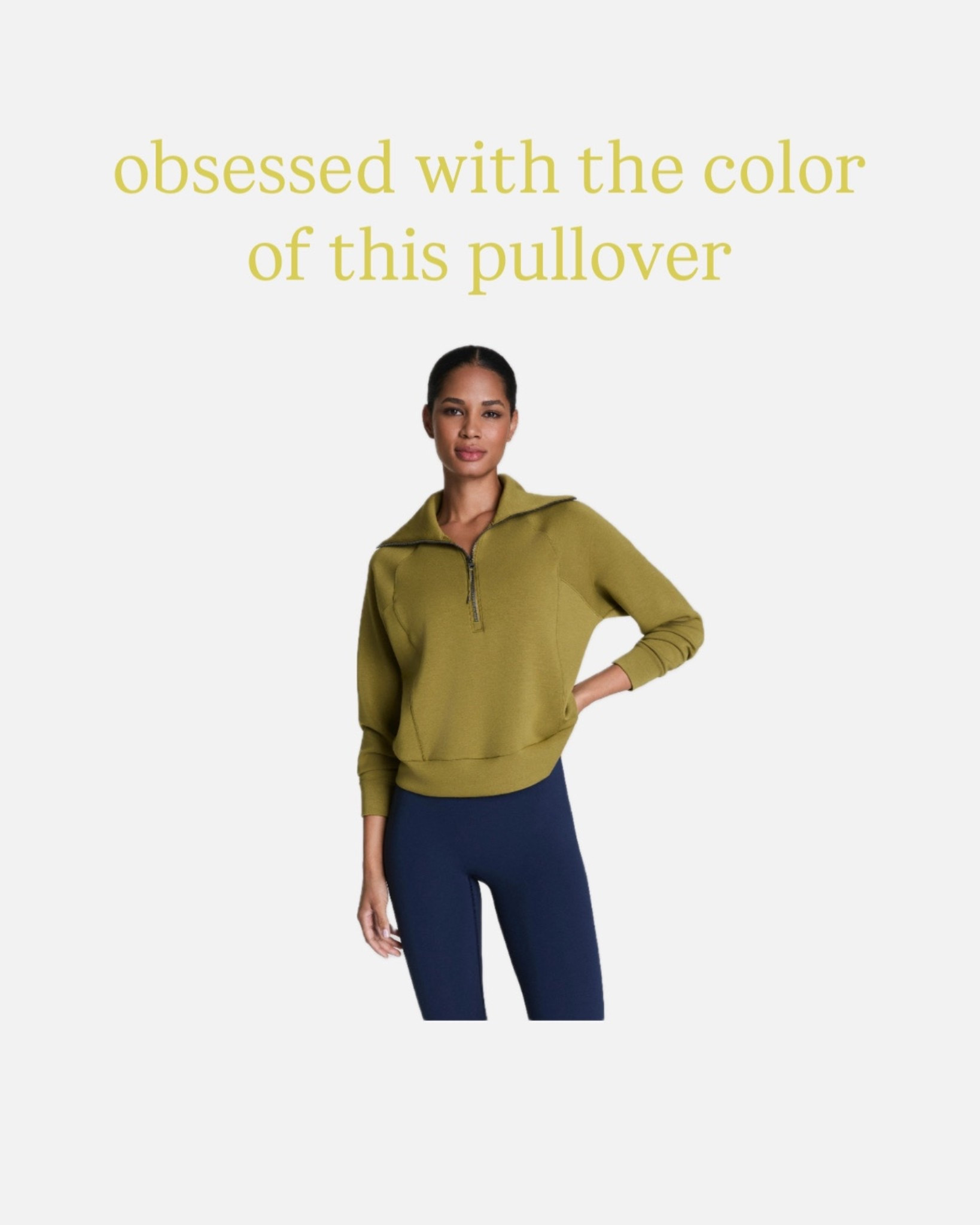 Spanx
Half zip pullover
Gift ideas
Chartreuse


#LTKHoliday #LTKfitnessgoals #LTKGiftGuide