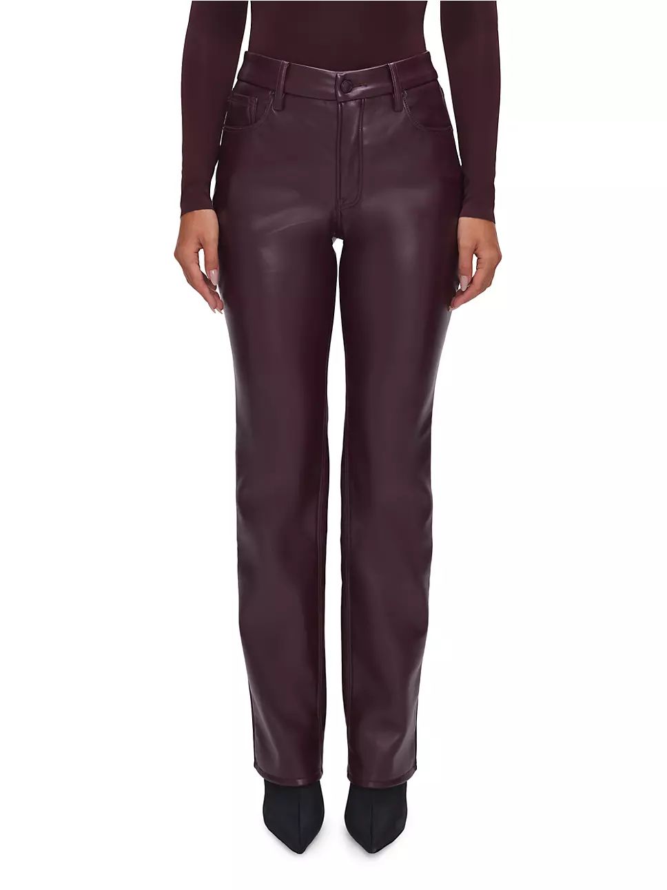 Good American Good Icon Faux Leather Pants | Saks Fifth Avenue