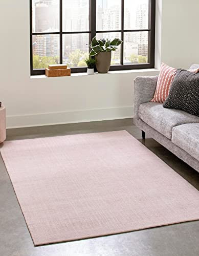 Unique Loom Jill Zarin English Manor Collection Area Rug - Farmhouse (7' 10" x 10' Rectangle, English Rose/ Ivory) | Amazon (US)