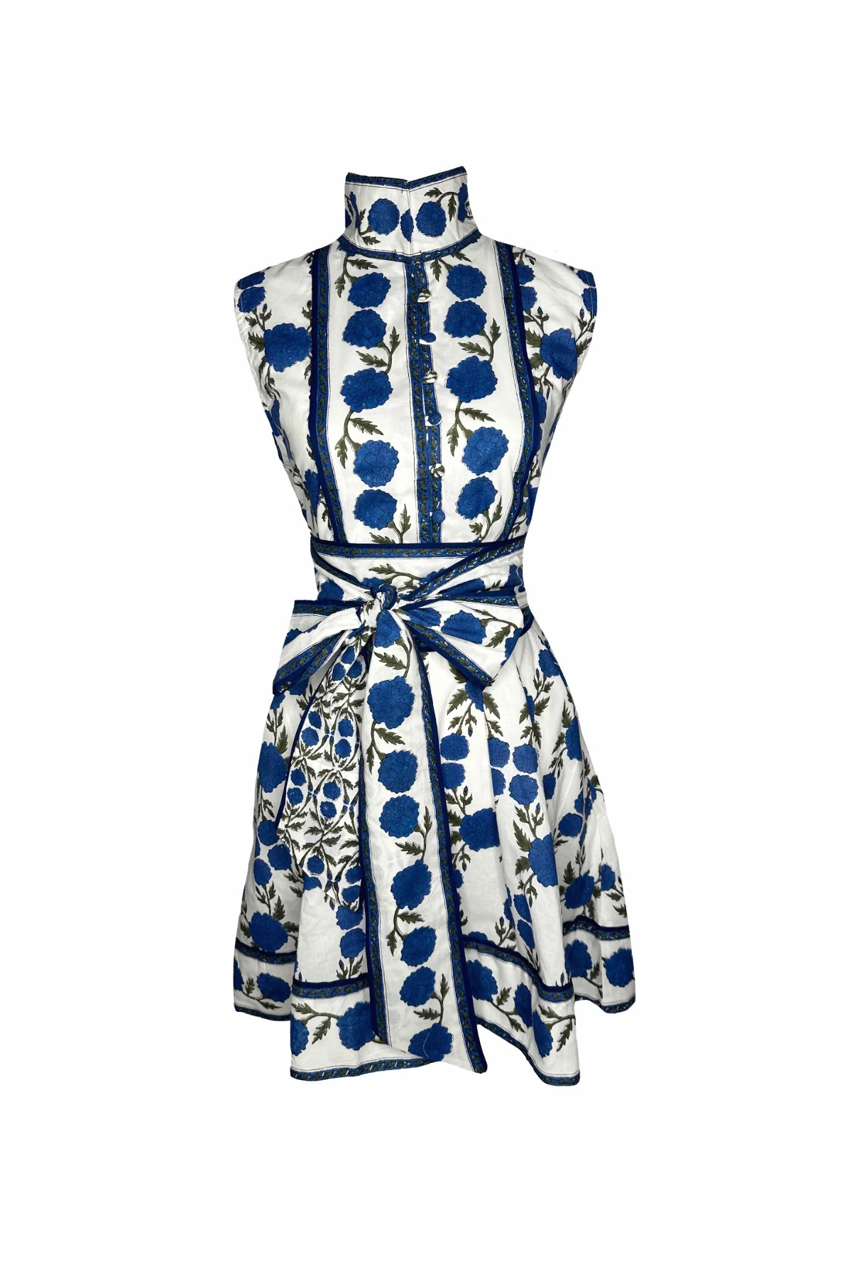 Sleeveless SUE SARTOR Flounce Mini | French Blue SUE SARTOR Marigold | SUE SARTOR