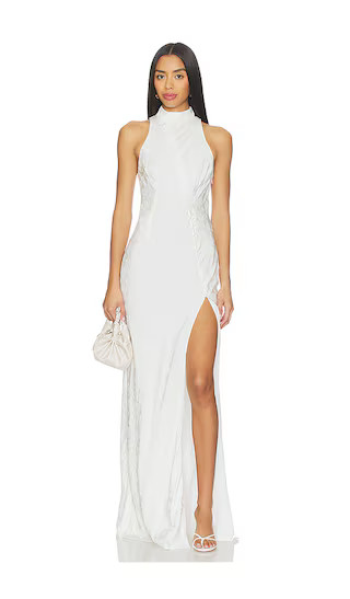 x REVOLVE Cindy Maxi Dress in Ivory Jacquard | Revolve Clothing (Global)
