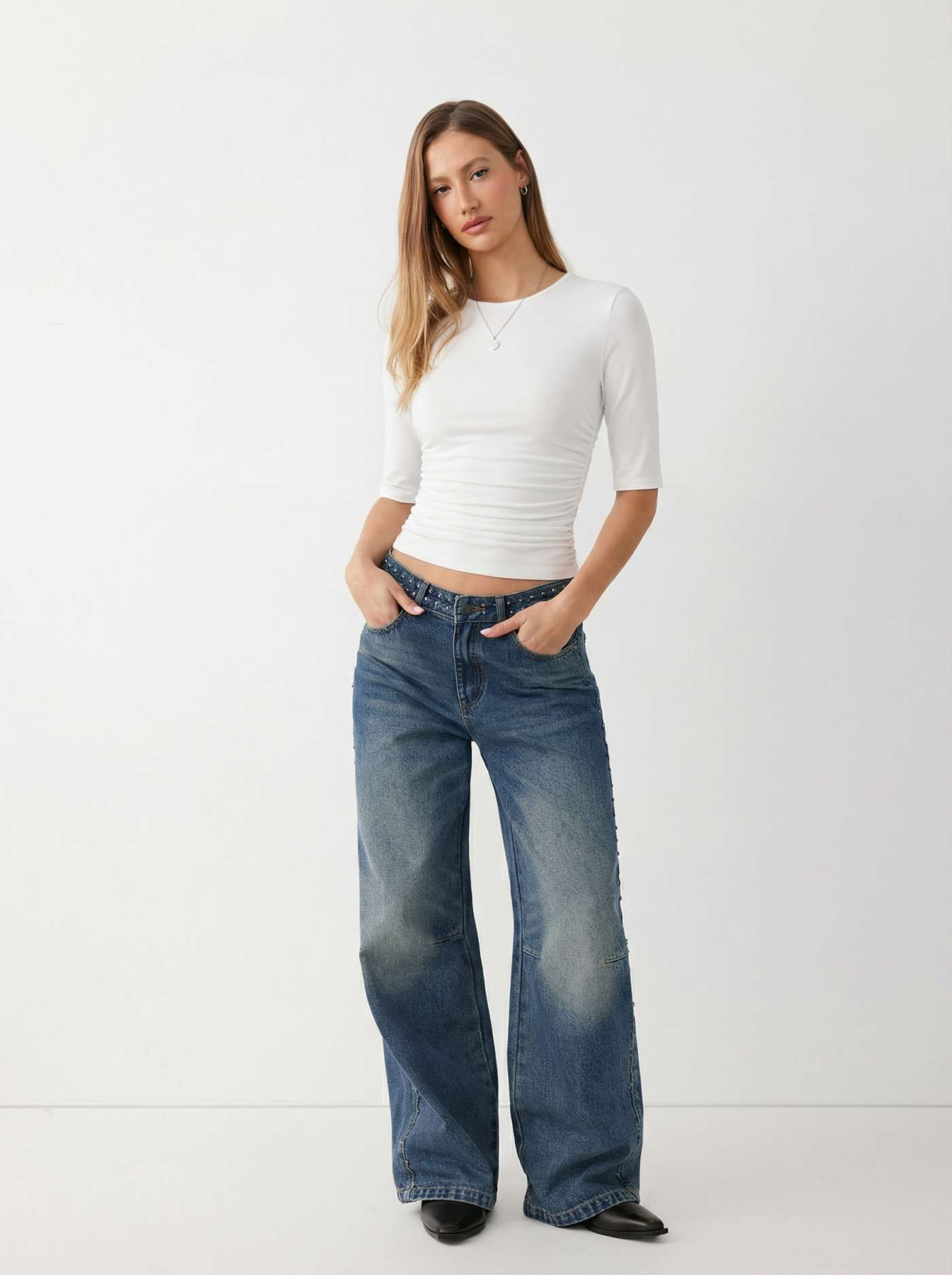 Round Neckline Tee CA$33.00Hot | Cider