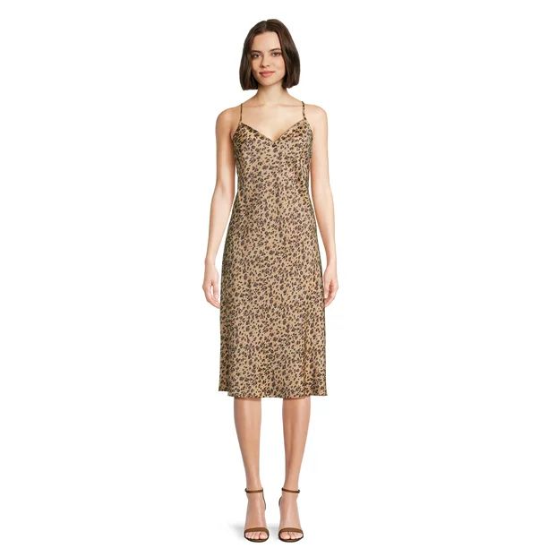 Time and Tru Women's Bias Cut Slip Dress - Walmart.com | Walmart (US)