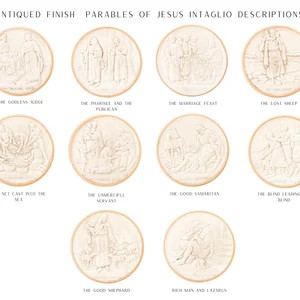Antiqued Finish | Plaster Intaglios | Parables of Jesus Intaglios | Gems Medallions | Home Decor ... | Etsy (Global)