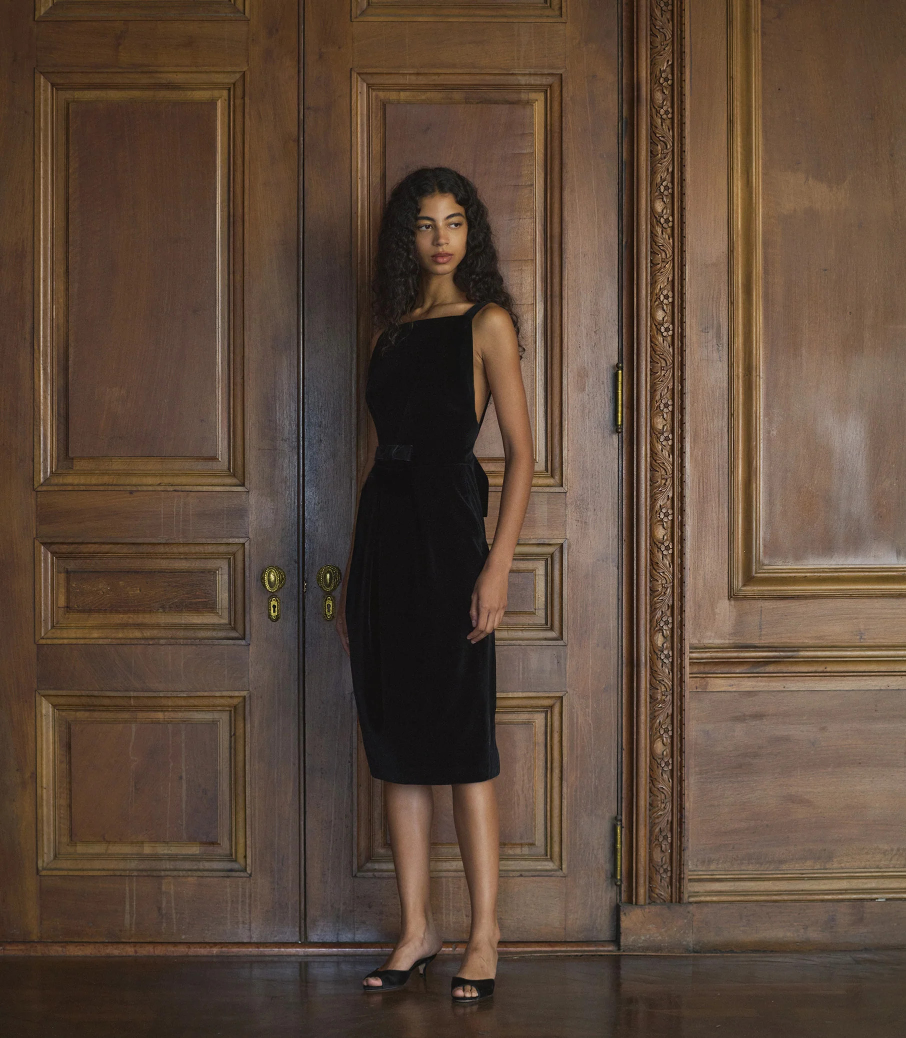 Chanselle Dress - Black | DÔEN | DOEN