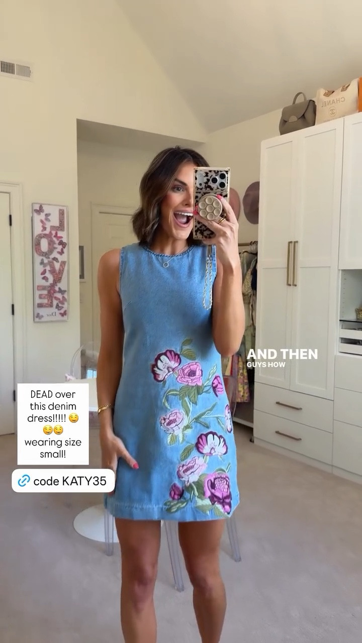 How perfect is this denim dress for spring?! The floral detail is unreal!! 💐

Wearing size small

Use code KATY35 for 35% off at Vici!

#LTKSeasonal #LTKMothersDay #LTKSaleAlert