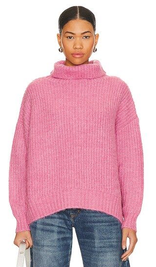 Ashley Turtleneck Sweater in Aurora Pink | Revolve Clothing (Global)