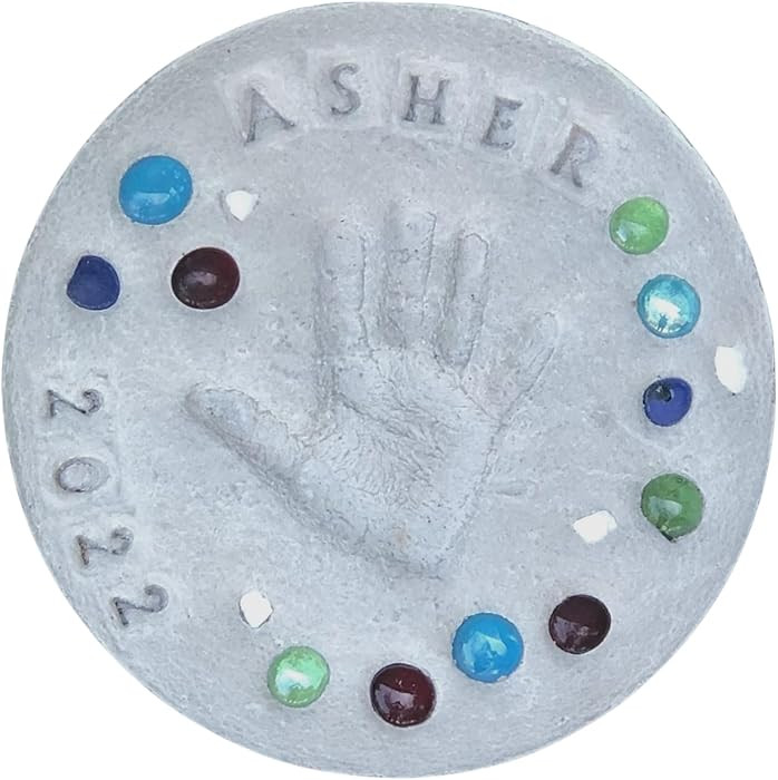 Large DIY Stepping Stone Kit, Handprint Stepping Stone, Mother's Day Gift, Footprint Stepping Sto... | Amazon (US)