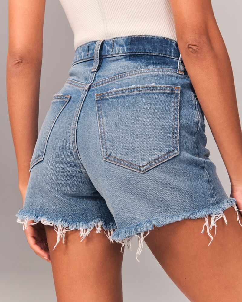 High Rise 4 Inch Mom Shorts | Abercrombie & Fitch (US)