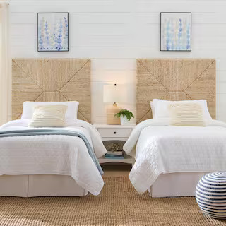 Neela Woven Natural Banana Fiber Twin Headboard (41 in. W) | The Home Depot