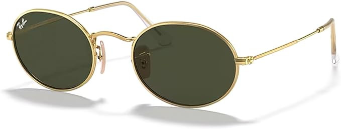 Ray-Ban RB3547 Oval Metal Sunglasses for Men for Women +BUNDLE with ACCESSORY EYEWEAR KIT | Amazon (US)