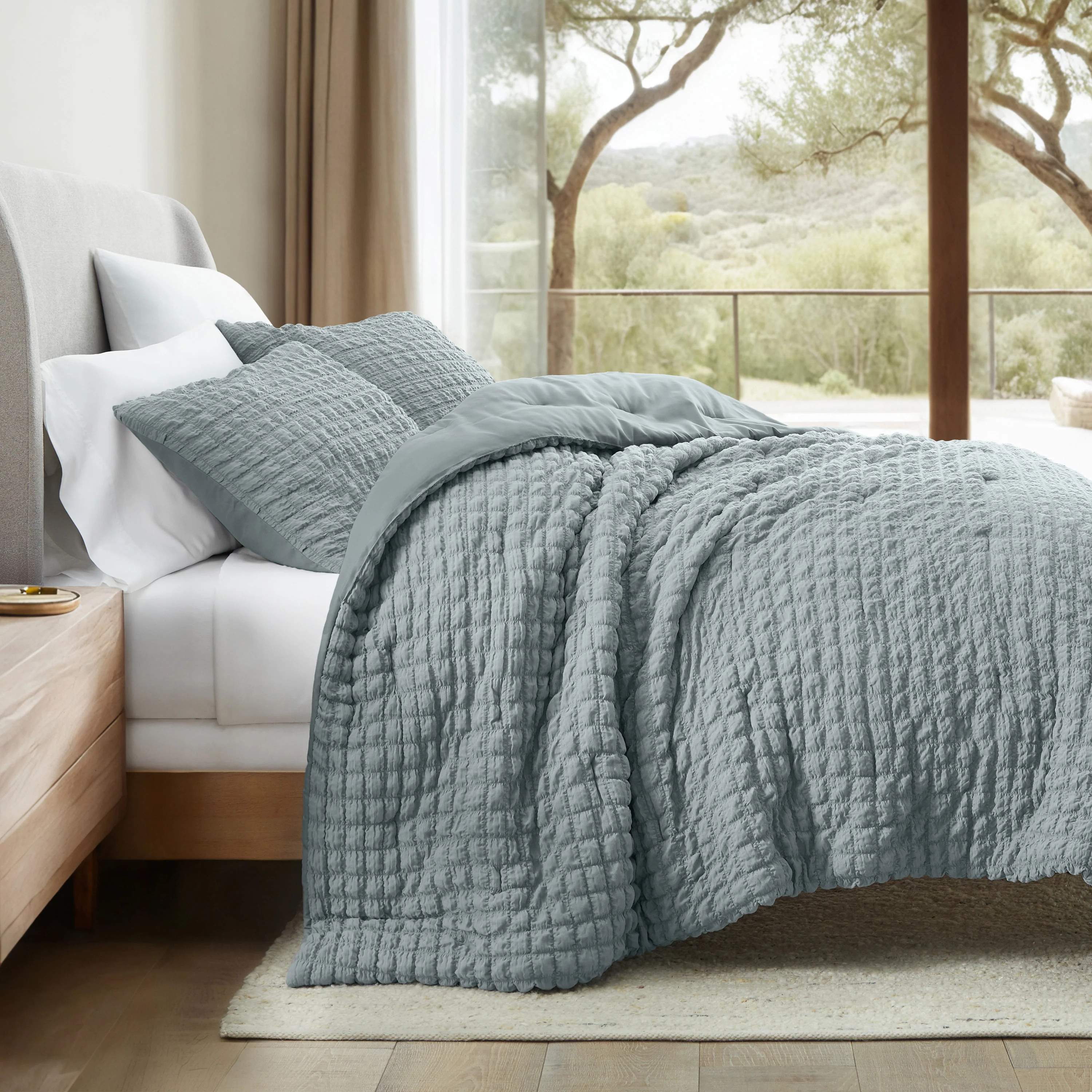 Seersucker Box Textured Comforter Set | Linens & Hutch | Linens and Hutch