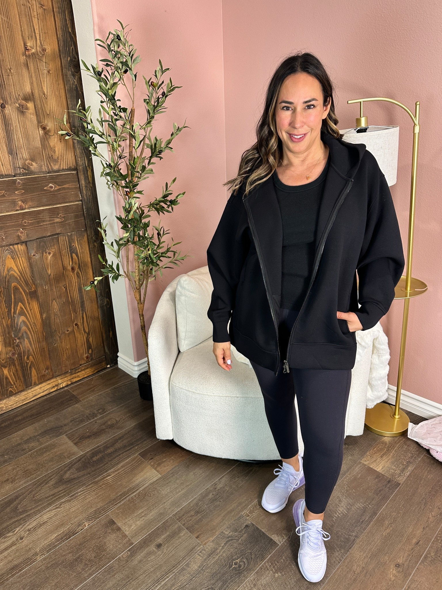 This zip up comes oversized so you don't need to size up!

#LTKU #LTKSeasonal #LTKStyleTip