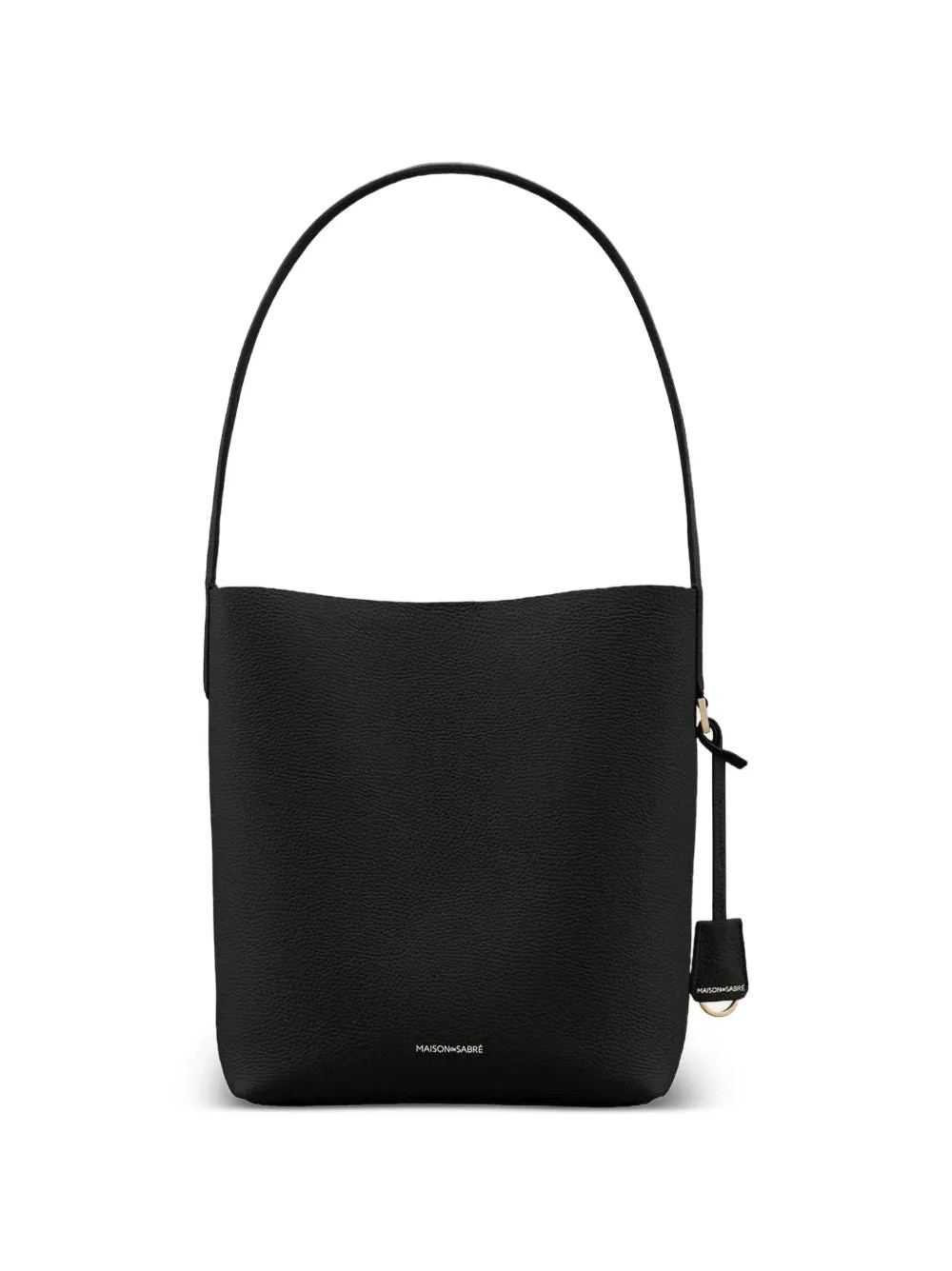 MAISON De SABRÉ The Bucket Soft Tote Grained Leather Bucket Bag | Black | FARFETCH PH | Farfetch Global