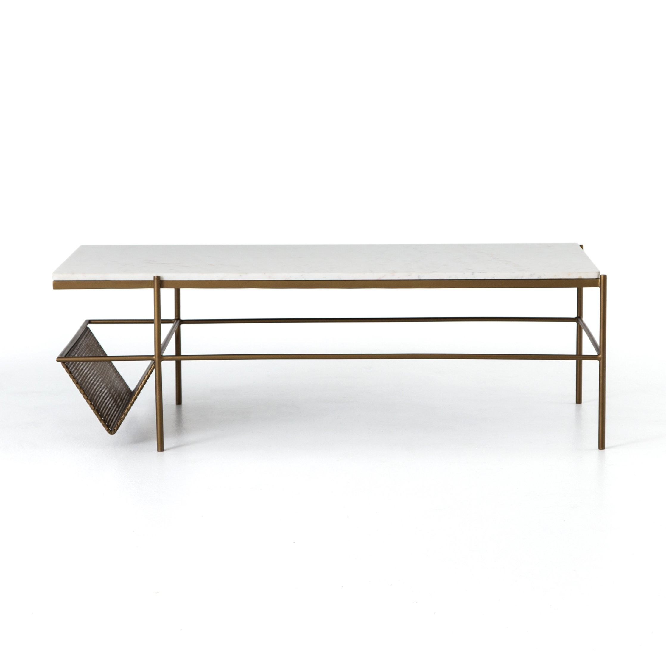 Felicity Coffee Table in Matte Brass – BURKE DECOR | Burke Decor
