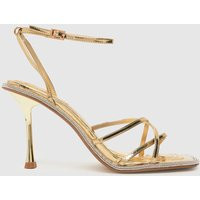 schuh summer embellished high heels in gold | Schuh