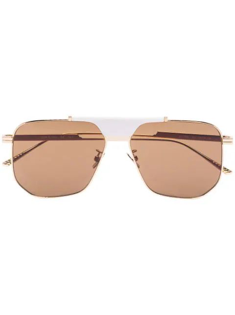 geometric aviator-frame sunglasses | Farfetch (US)