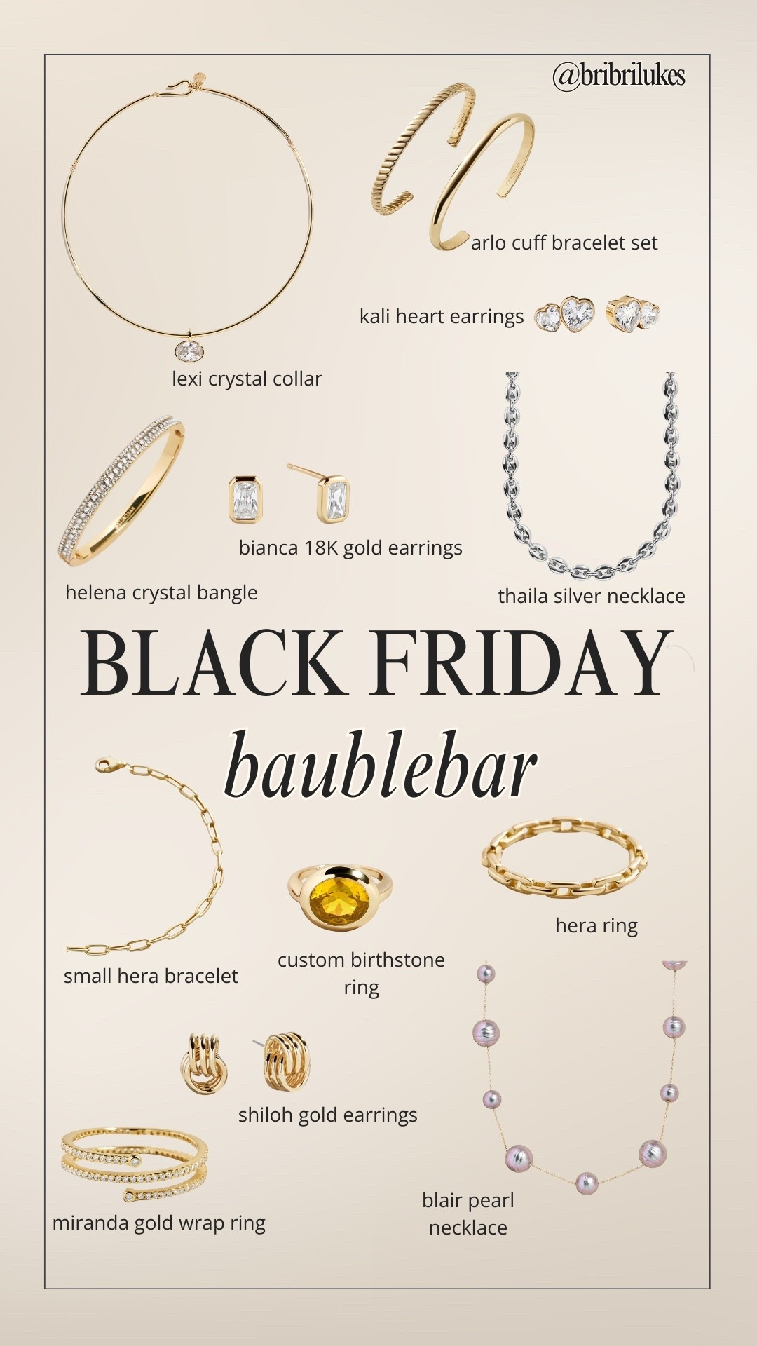 My must have picks from baublebar’s black friday sale! 30% off sitewide, 20% off custom orders and $10 bracelets! 

#LTKSaleAlert #LTKFindsUnder100 #LTKCyberWeek