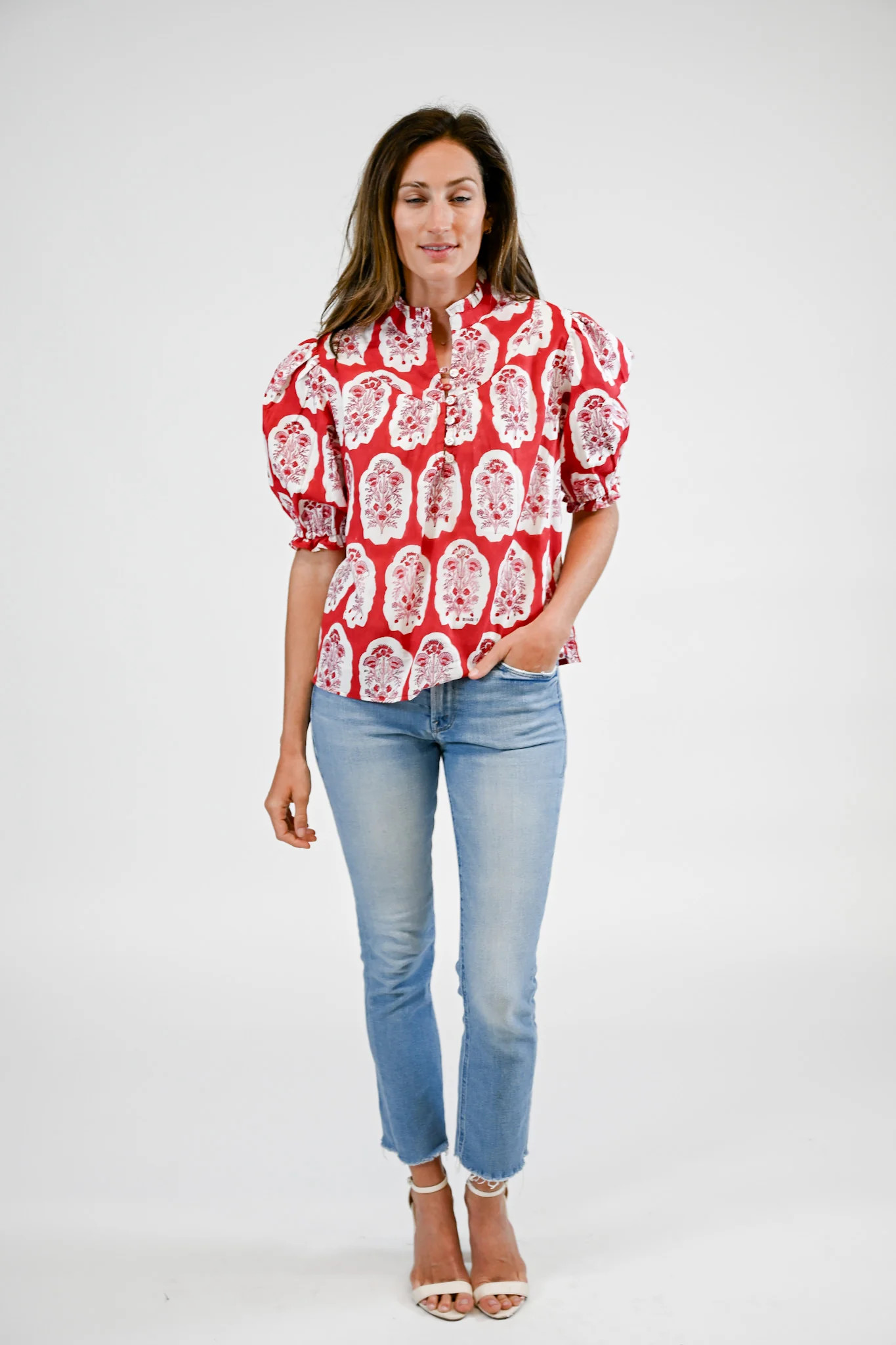 Ellie Blouse | Garnet Bloom | Victoria Dunn LLC
