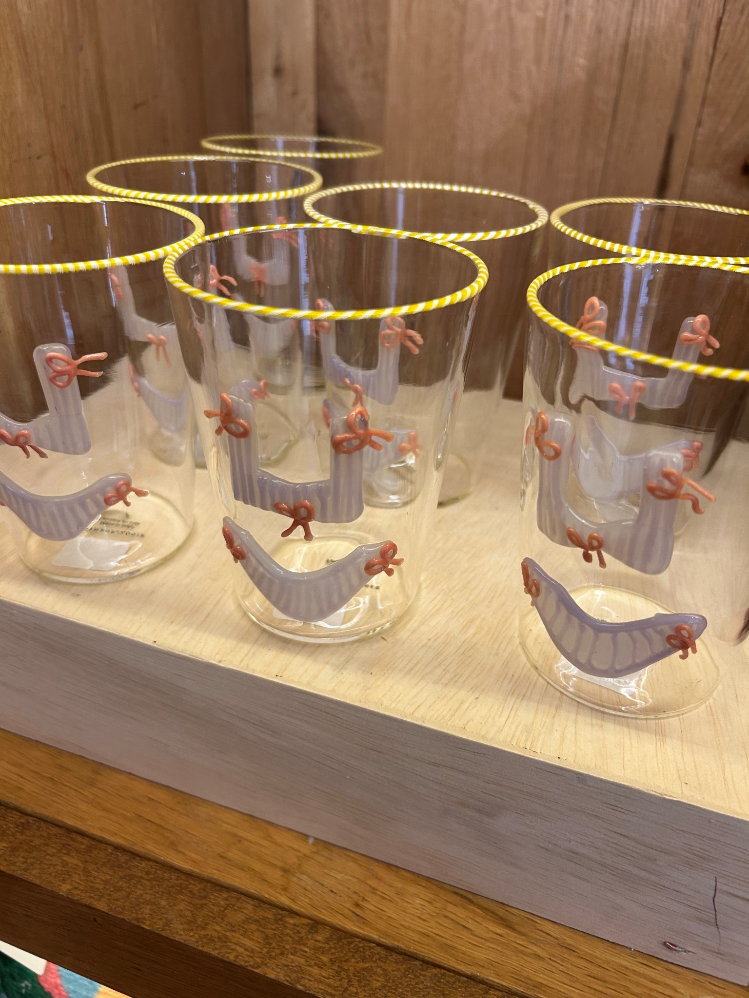 New anthro juice glasses summer edition! So cute I haddd to bring it home with me 