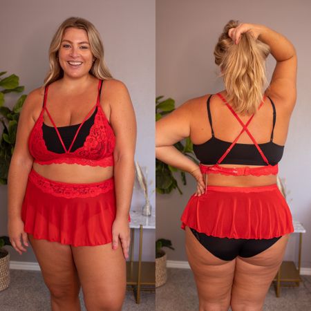 Red lingerie set from Amazon 

#LTKcurves #LTKunder50