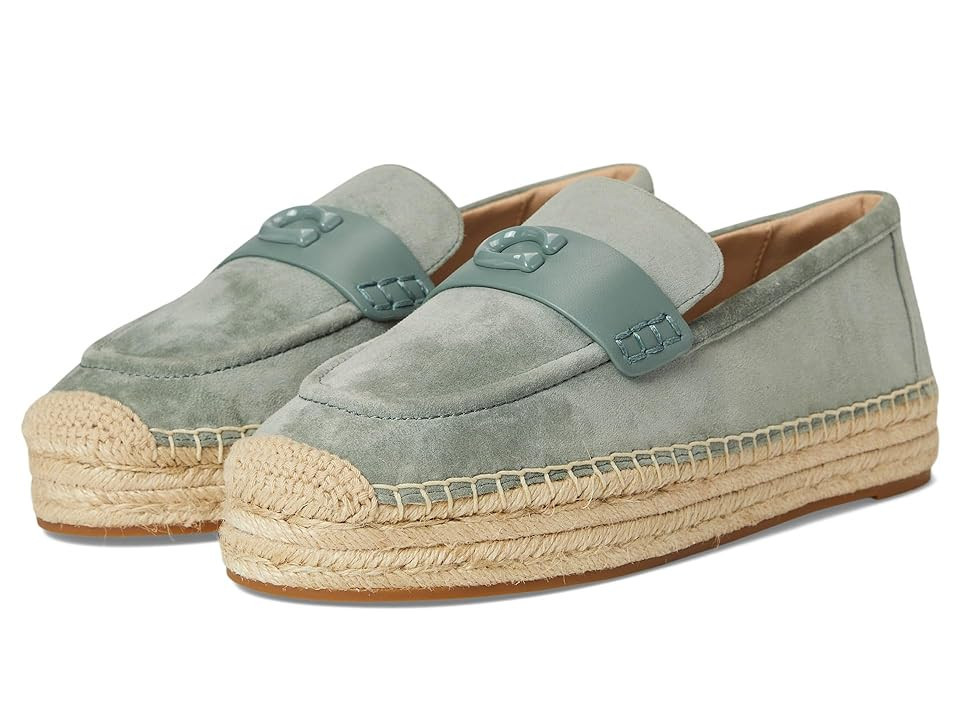 COACH Camilla Espadrille Women's Sandals Sage : 8.5 B - Medium, Leather | Zappos