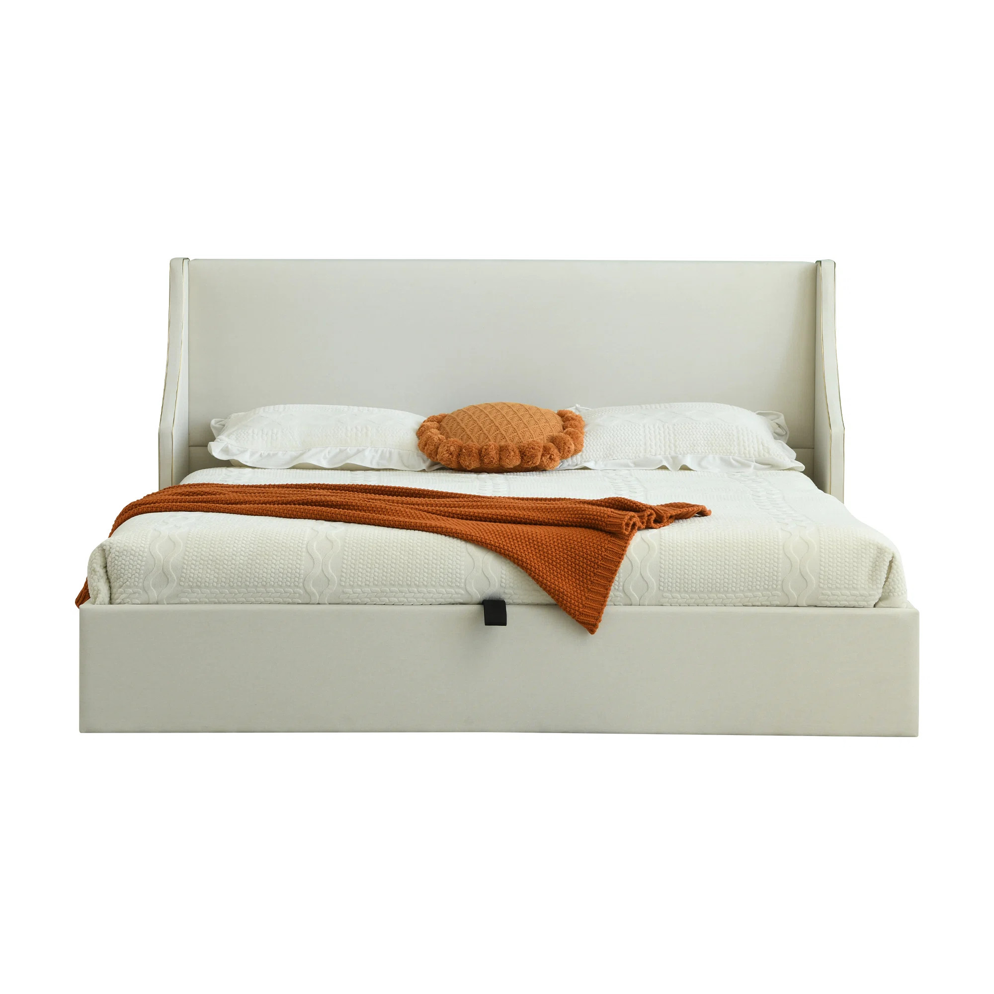 Bertolucci Hydraulic lift storage upholstered flat bed | Wayfair North America