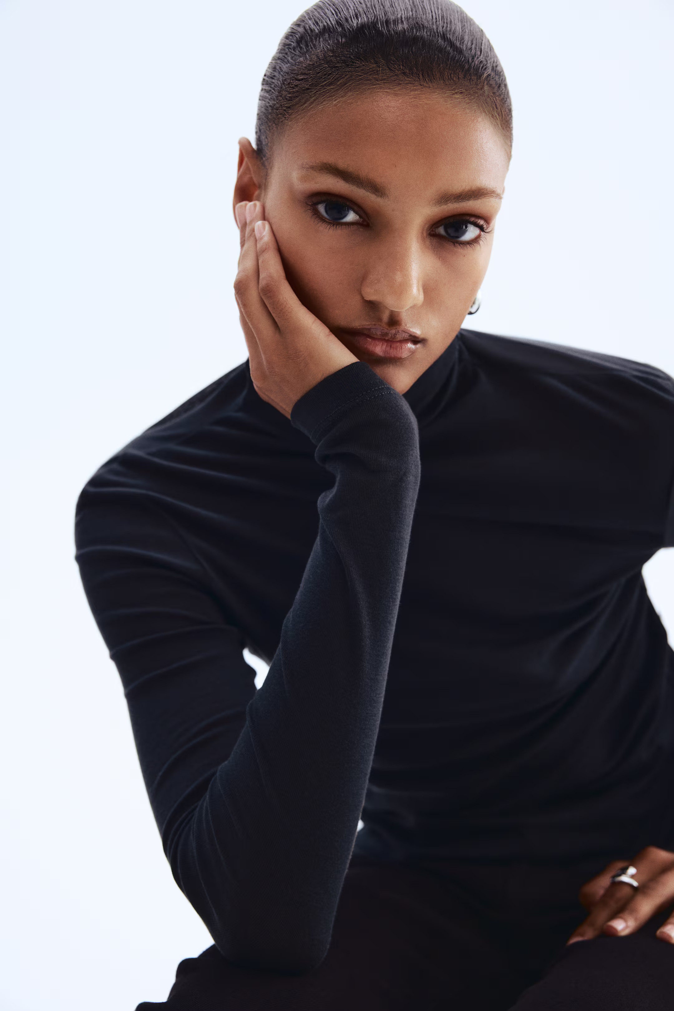 Pima Cotton Turtleneck Top | H&M (US + CA)