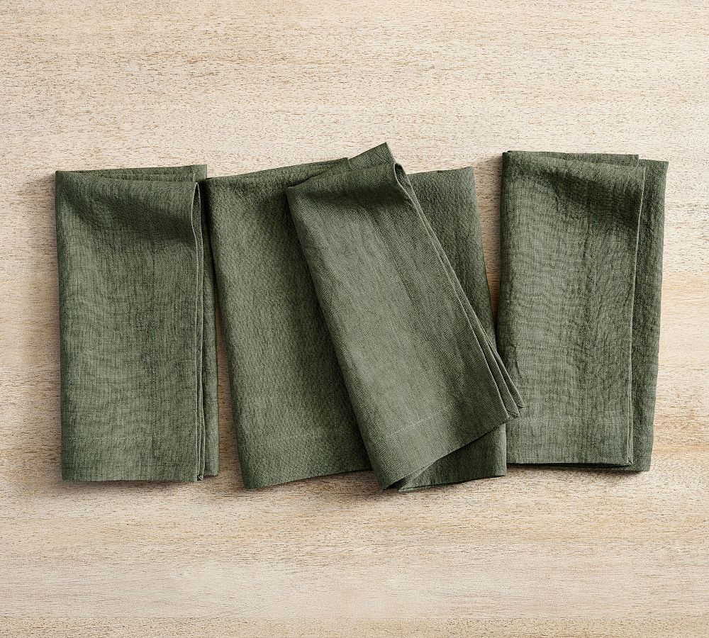 Mason Oversized Linen Napkins | Pottery Barn (US)
