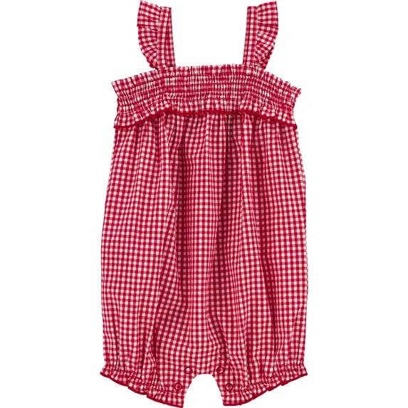 Carter's Child of Mine Patriotic Baby Girl Romper, Sizes 0/3-24 Months | Walmart (US)