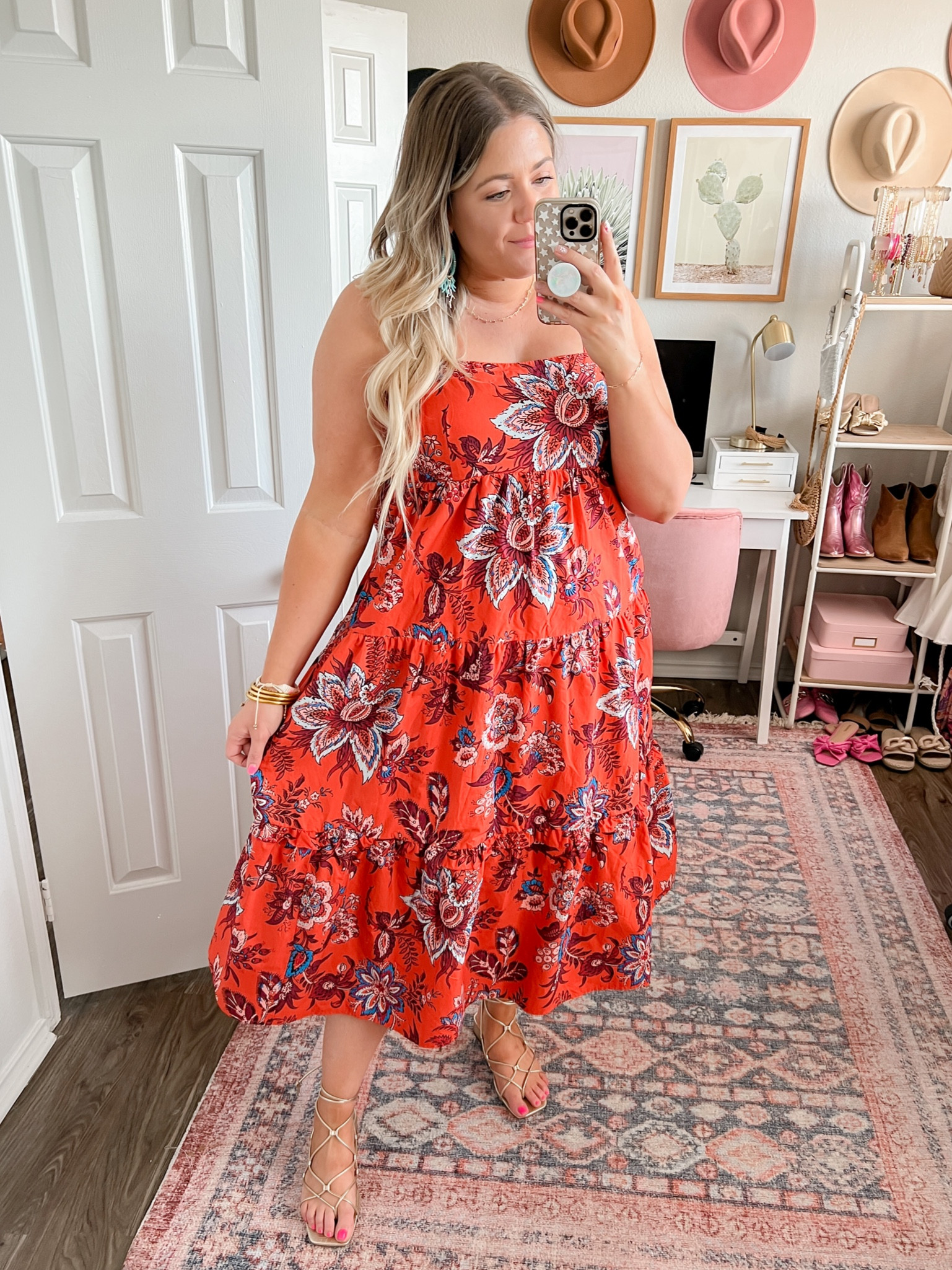 RHODE x Target dress, target designer collection, orange floral dress, spring dress, summer dress, beach vacation dress

#LTKcurves #LTKunder100 #LTKunder50