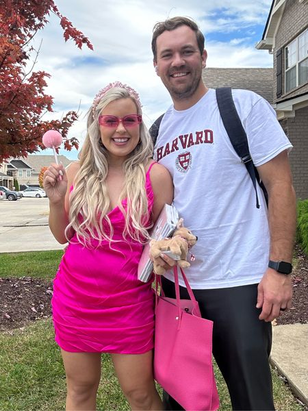Legally blonde Halloween costume. Couples diy costume.Girly Halloween costume. Pink target dress size M and on sale for under $30 #halloweencostume #halloweencostumeidea #amazoncostume 

#LTKsalealert #LTKunder50