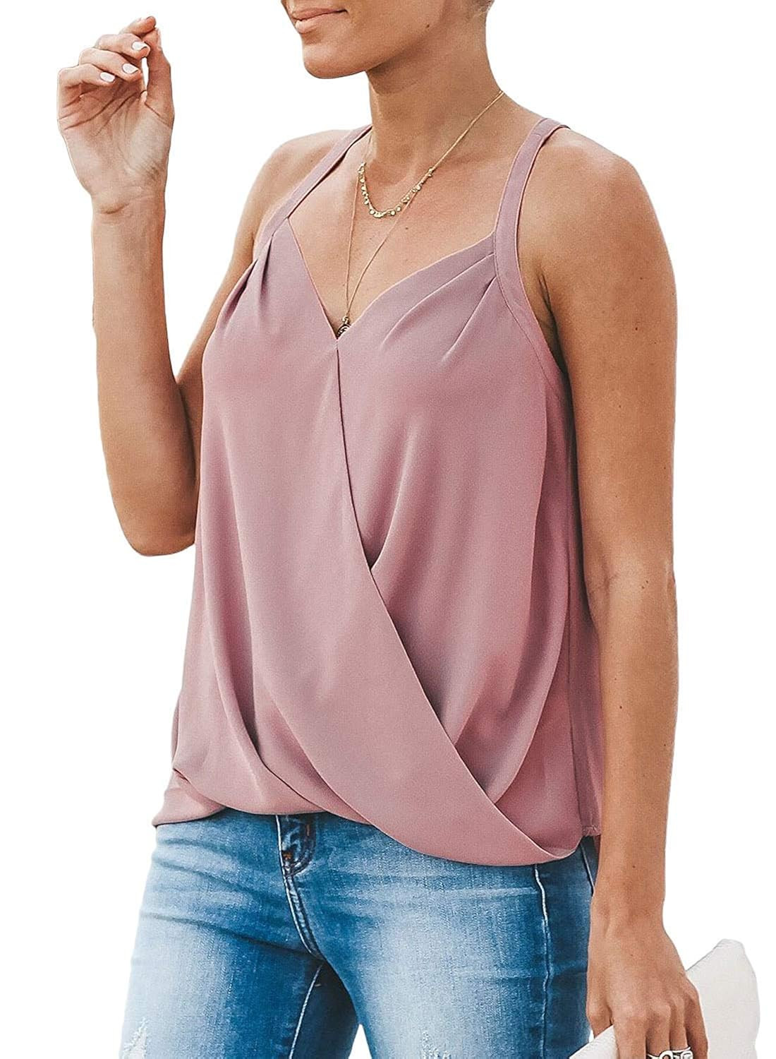 Dcharme Women Cami Tank Tops Spaghetti Strap Camisole Tops Sleeveless Blouses Shirts | Amazon (US)