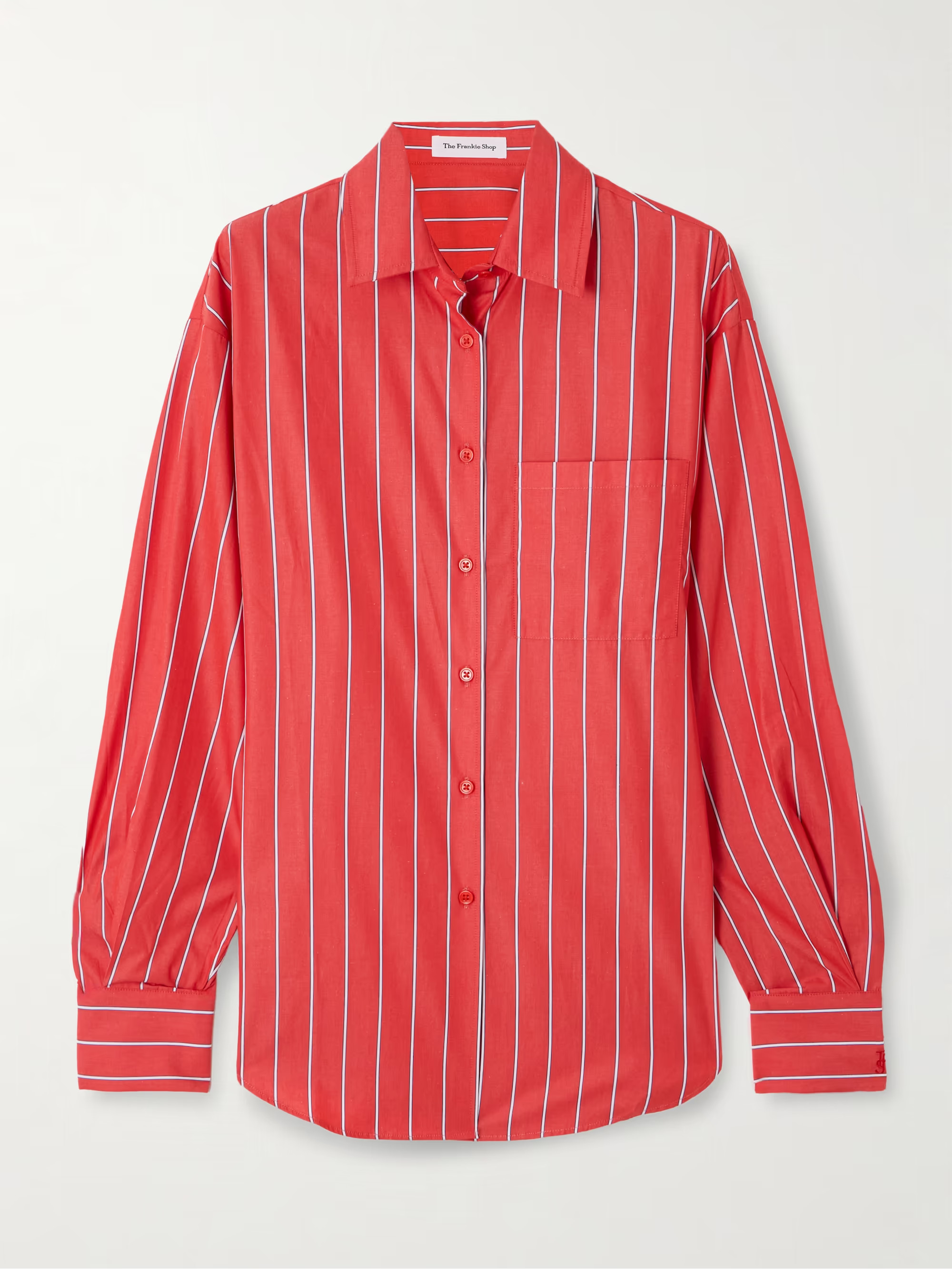 Lui striped cotton-poplin shirt | NET-A-PORTER (US)