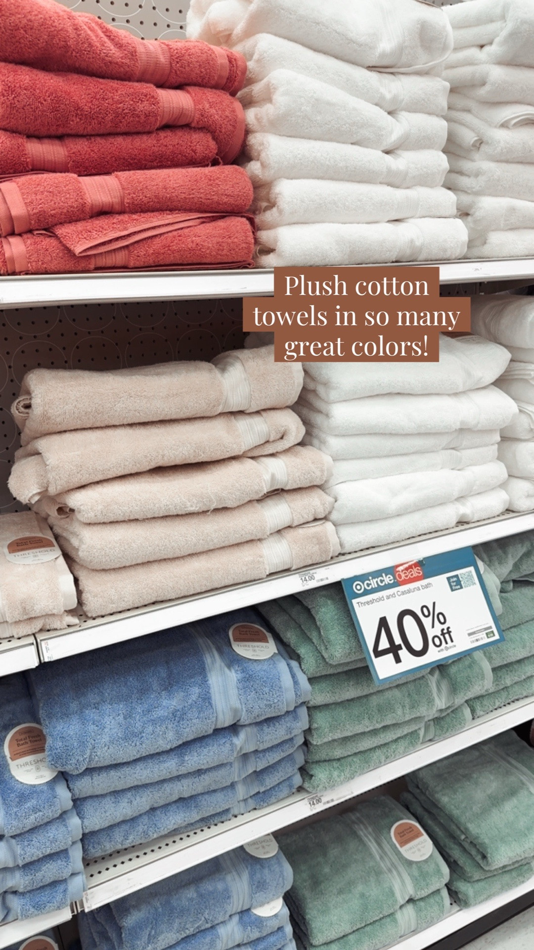Who doesn’t need fresh towels! These are 40% off right now! @Target @TargetStyle #Target #TargetPartner