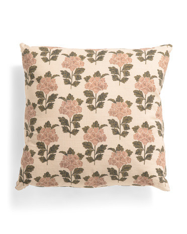 20x20 Washed Printed Cotton Blend Slub Pillow | TJ Maxx